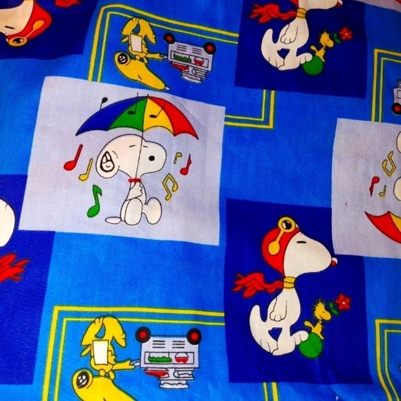 Other - Bedding fabric for kids 9 yards X 60" Colorful  Snoopy and friends